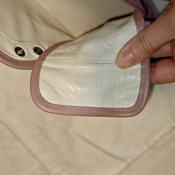 $750 Women's Gucci Leather High Top Sneakers Guccissima Nude Pink Sz 39.5 - Picture 9 of 10